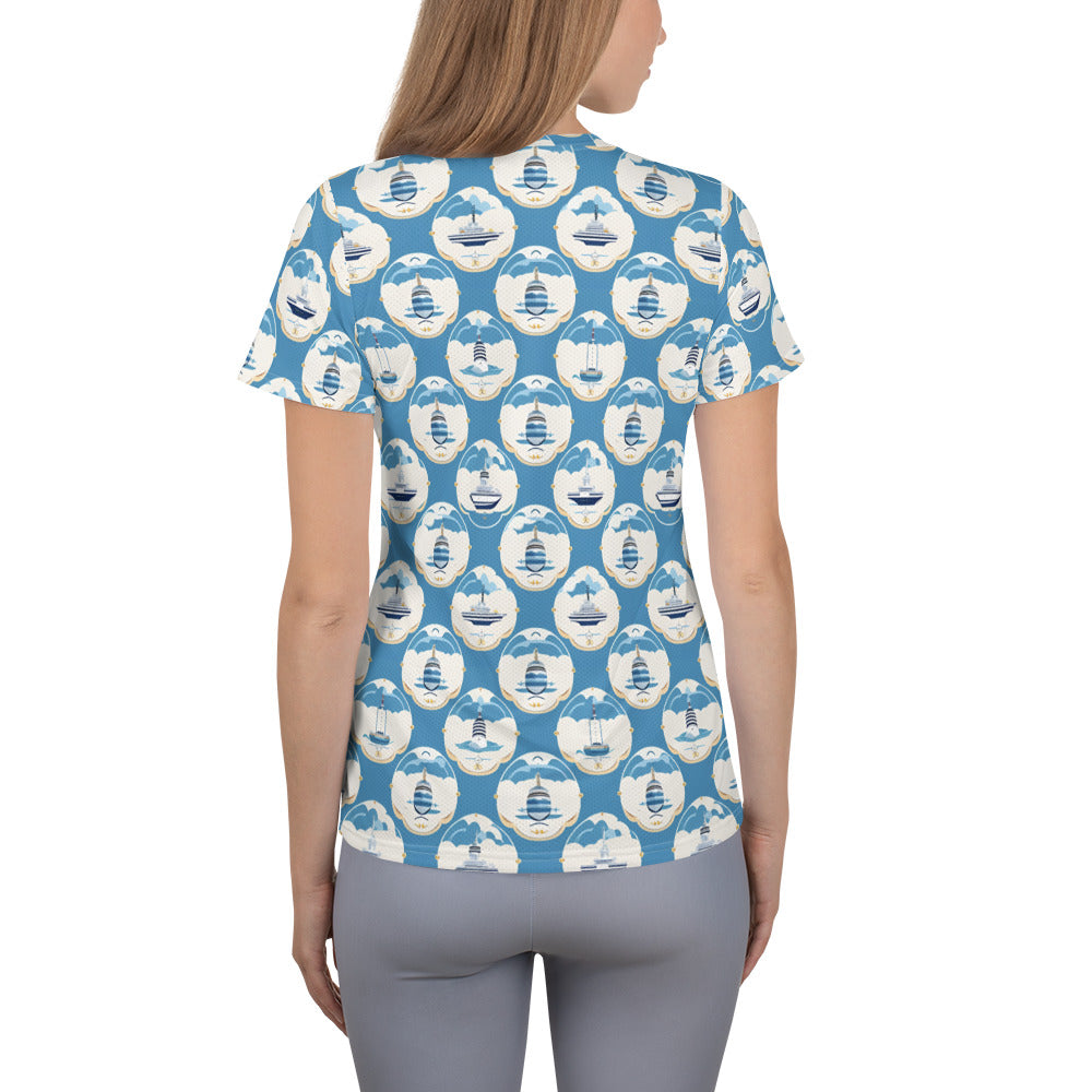 All-Over Print Women's Athletic T-shirt