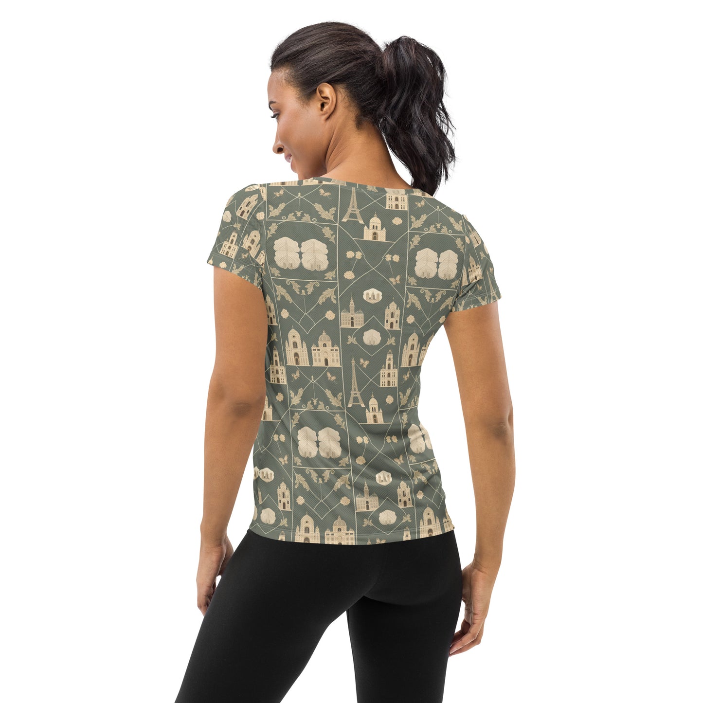 All-Over Print Women's Athletic T-shirt