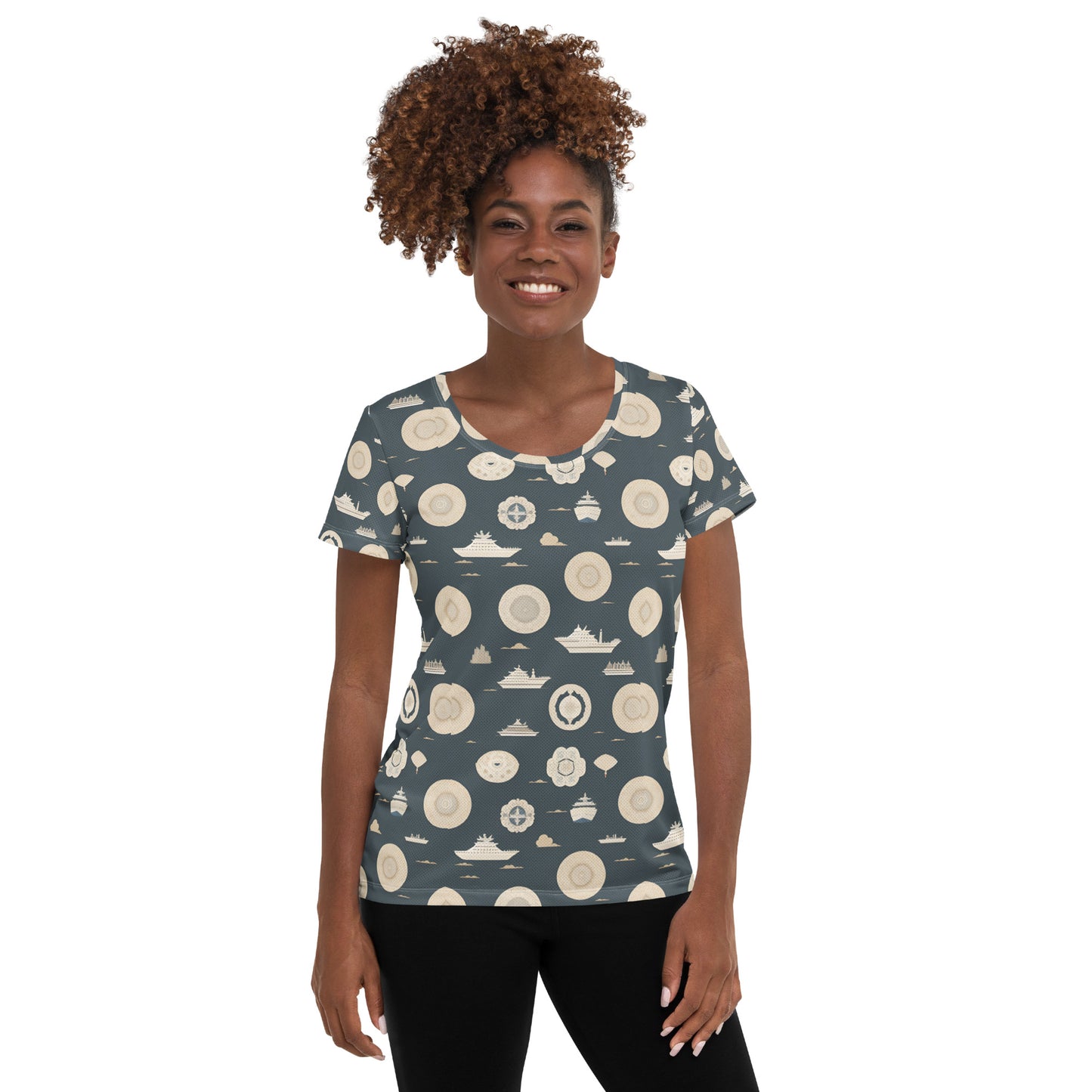 All-Over Print Women's Athletic T-shirt