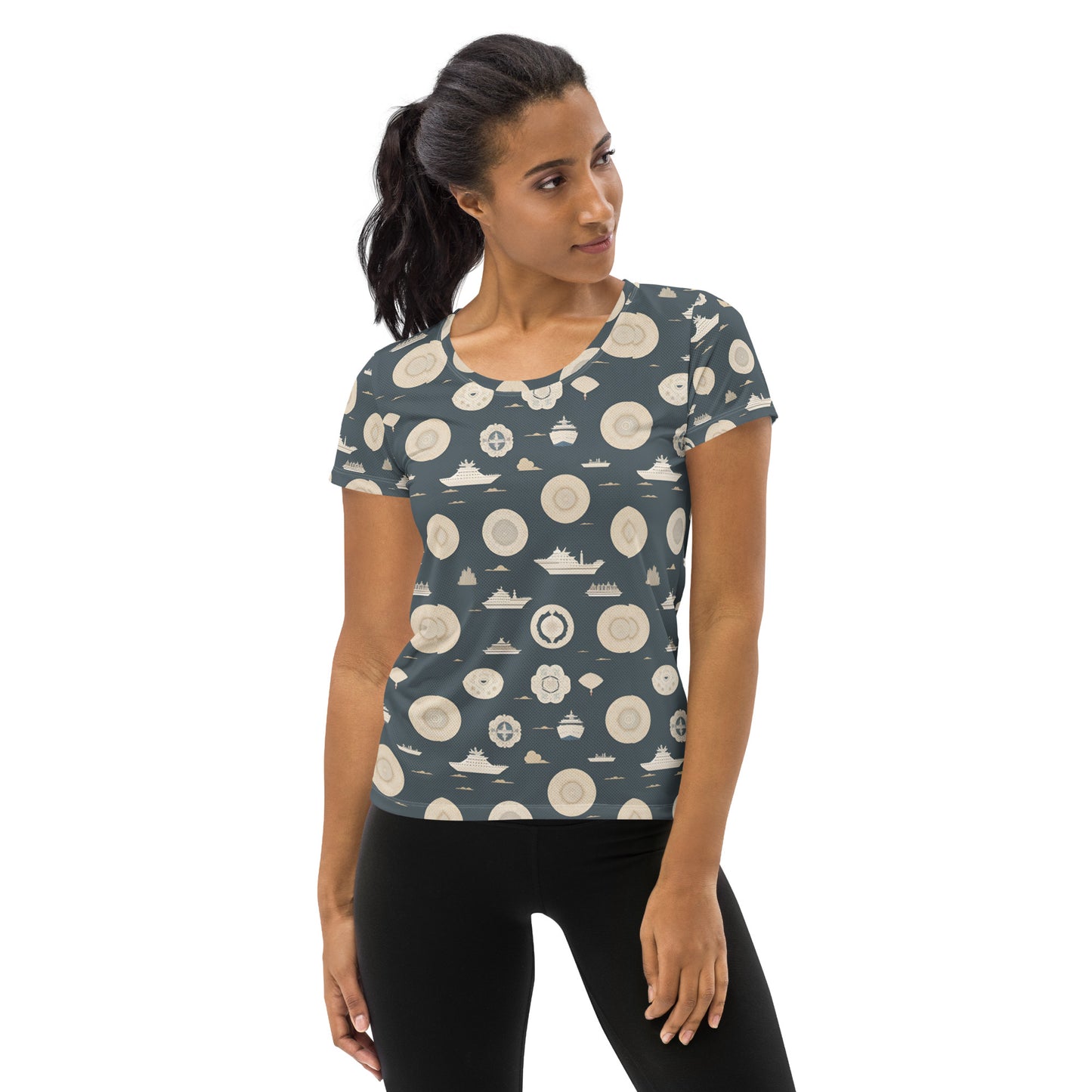 All-Over Print Women's Athletic T-shirt