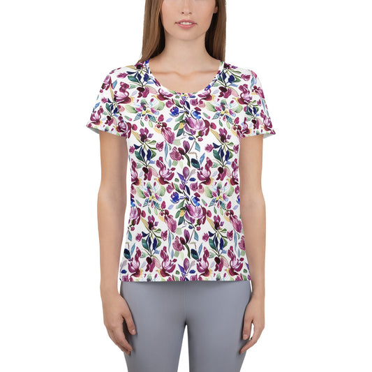 All-Over Print Women's Athletic T-shirt