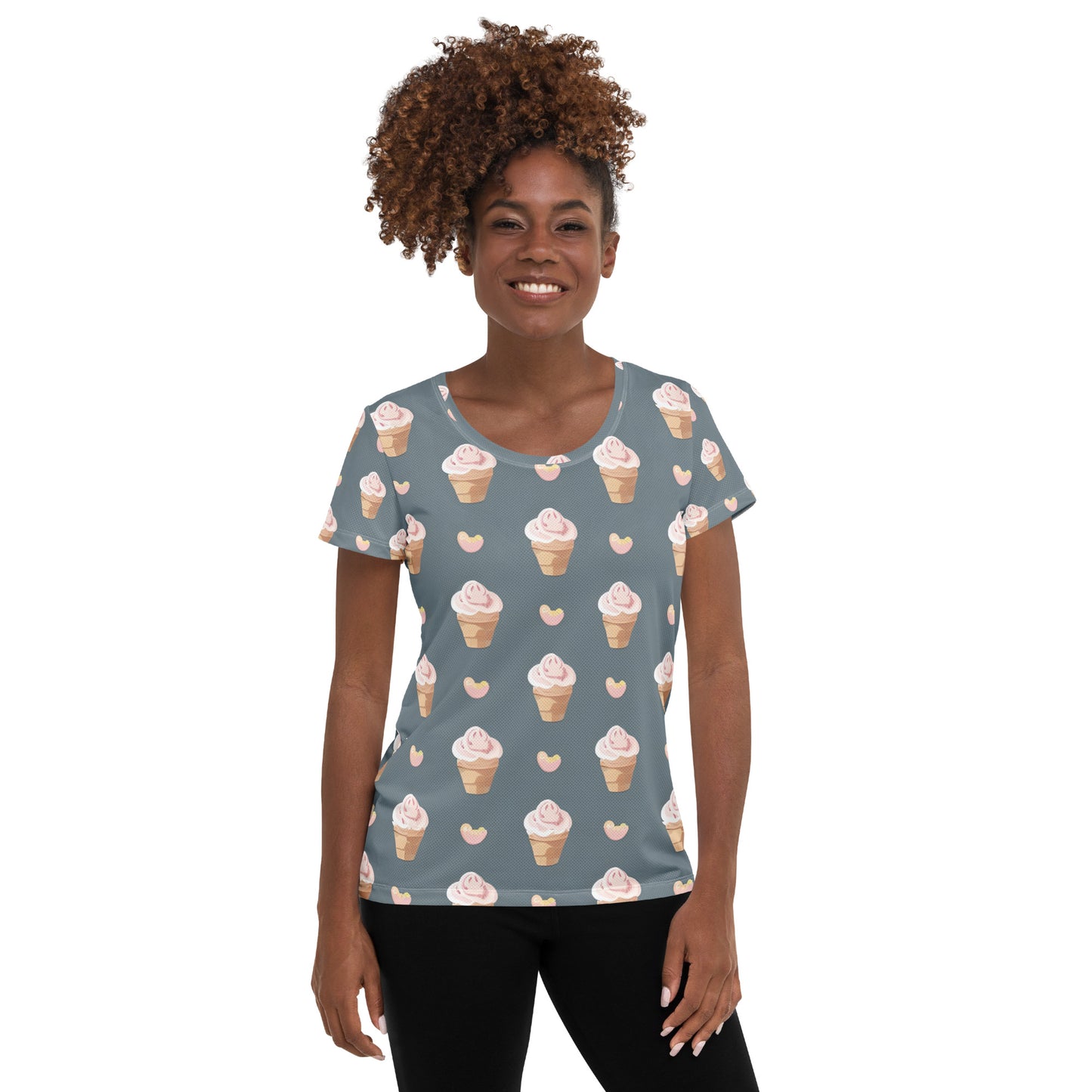 All-Over Print Women's Athletic T-shirt