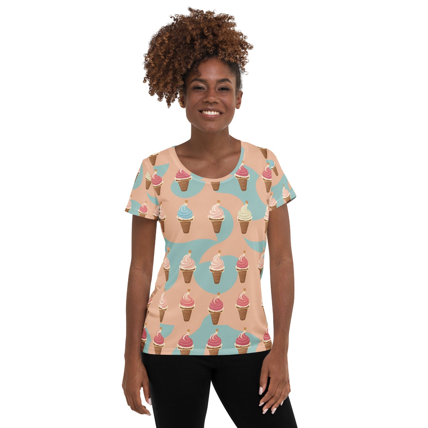 All-Over Print Women's Athletic T-shirt