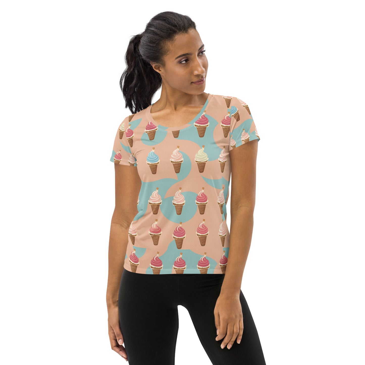 All-Over Print Women's Athletic T-shirt