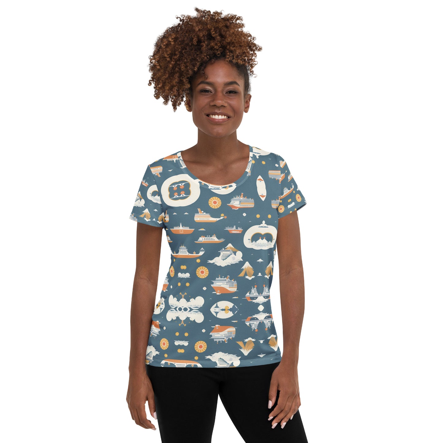 All-Over Print Women's Athletic T-shirt