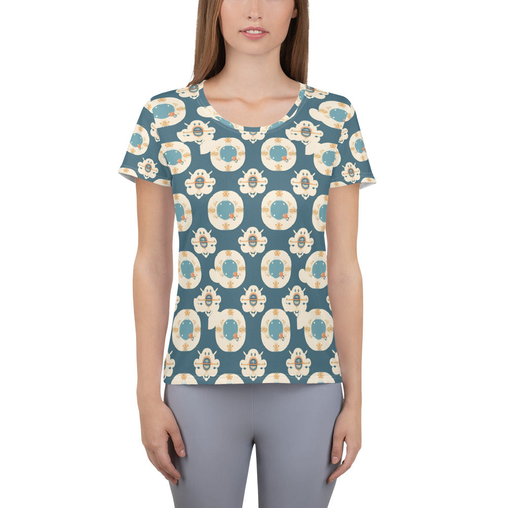 All-Over Print Women's Athletic T-shirt