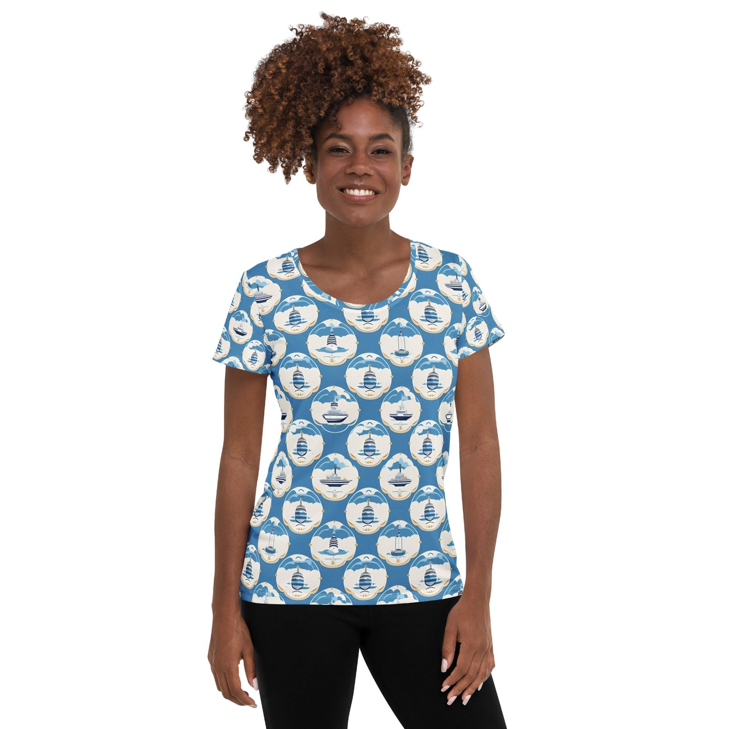 All-Over Print Women's Athletic T-shirt