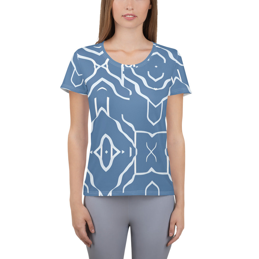 All-Over Print Women's Athletic T-shirt