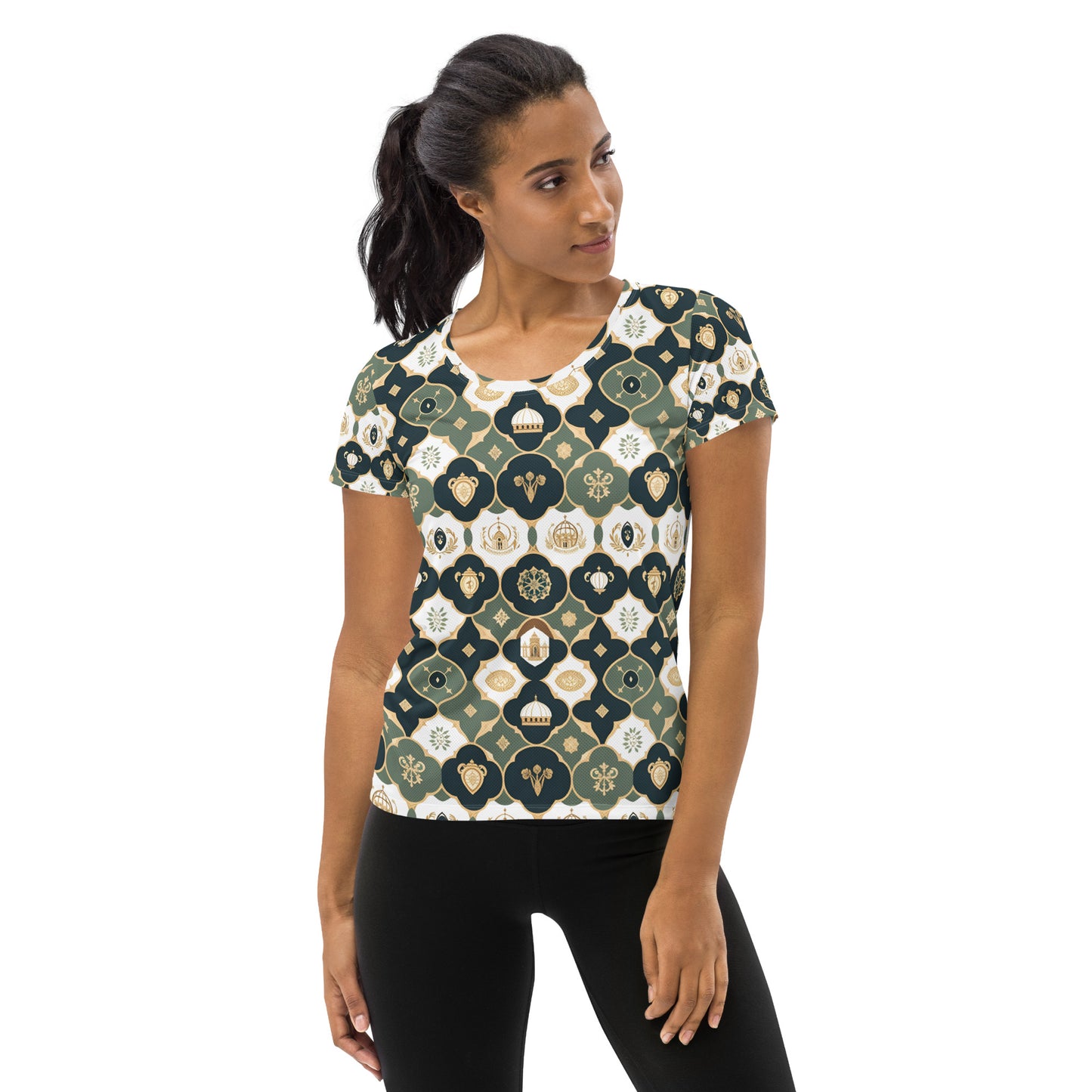 All-Over Print Women's Athletic T-shirt