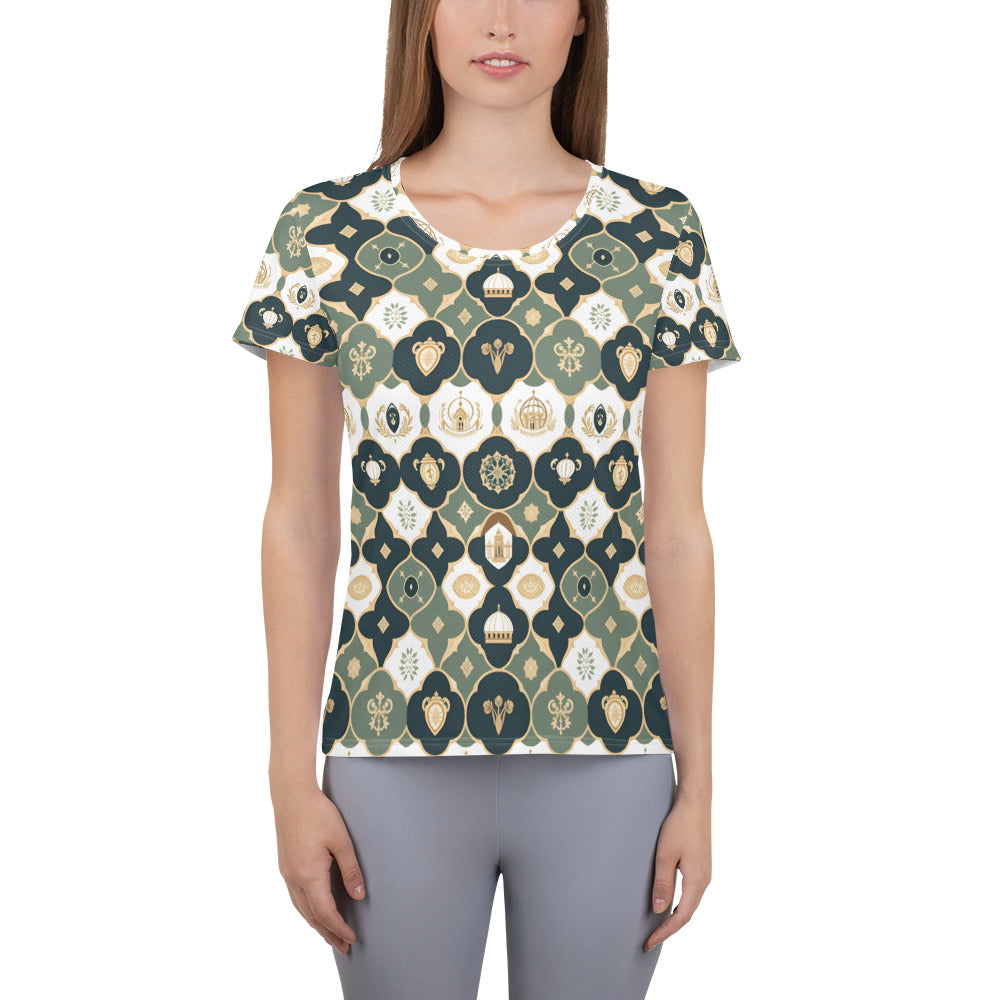 All-Over Print Women's Athletic T-shirt