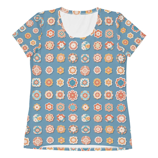 All-Over Print Women's Athletic T-shirt