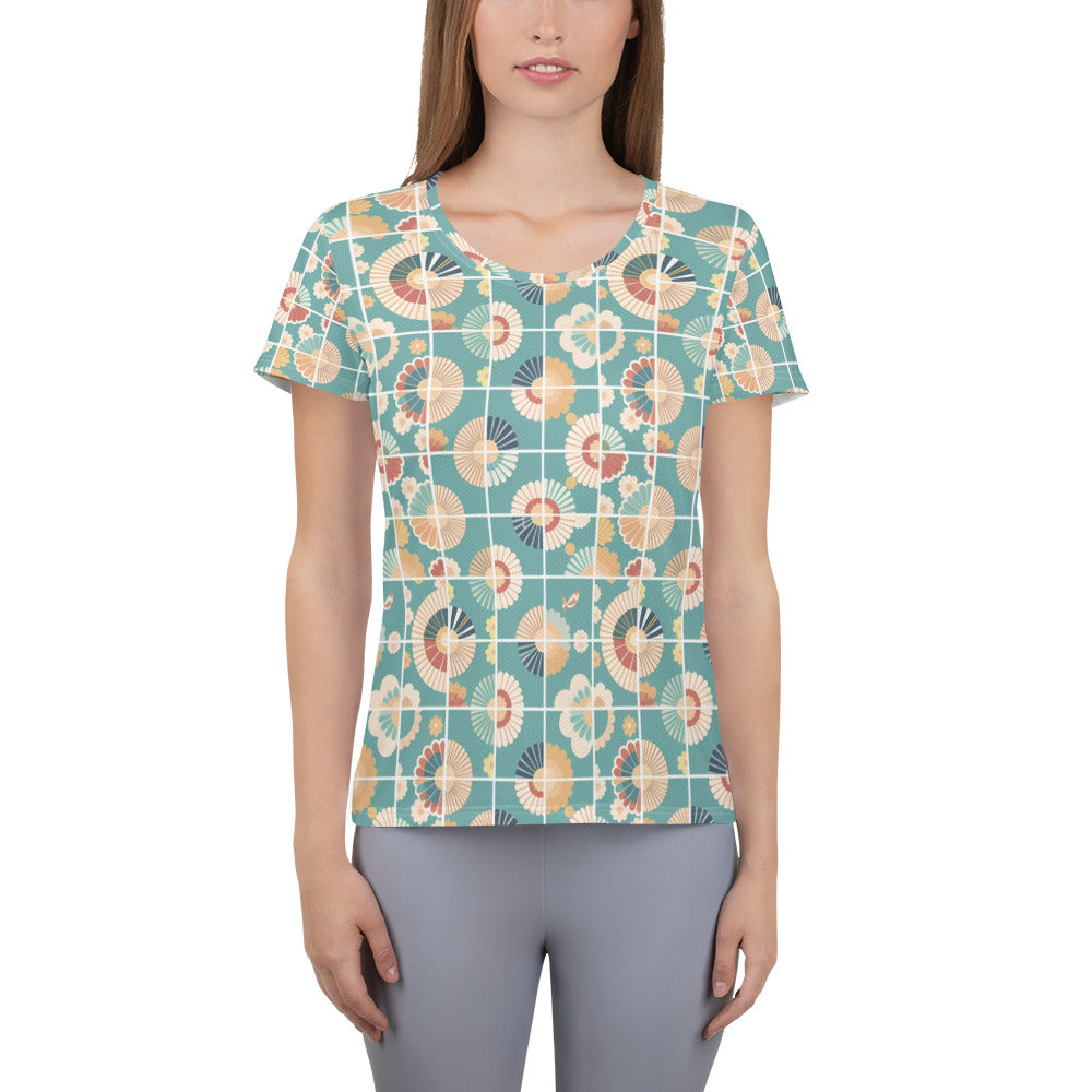 All-Over Print Women's Athletic T-shirt