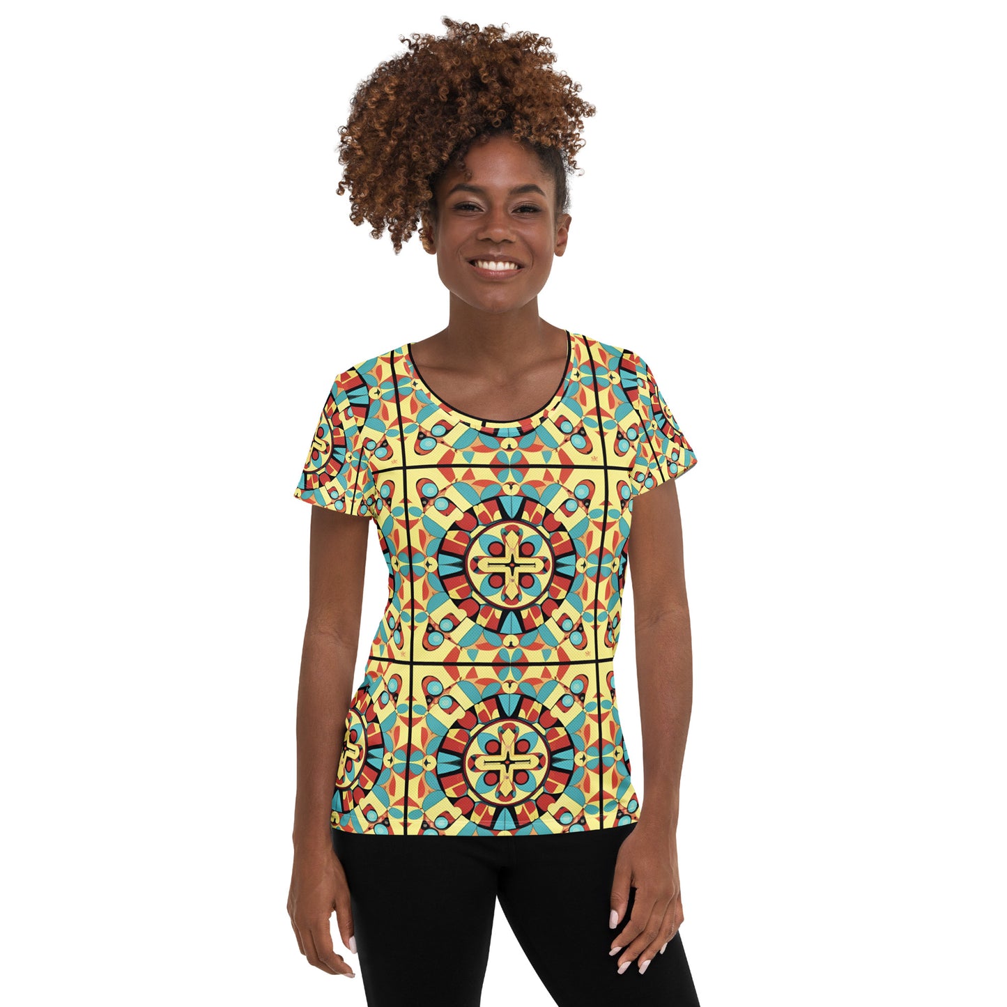 All-Over Print Women's Athletic T-shirt