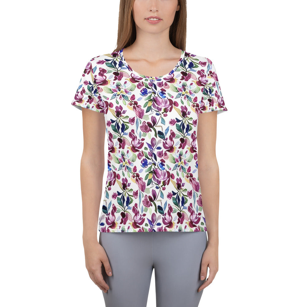 All-Over Print Women's Athletic T-shirt