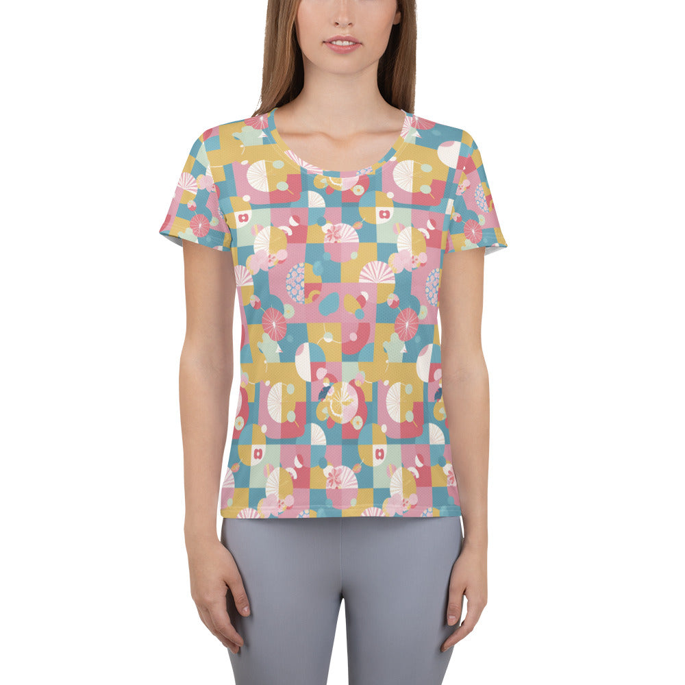 All-Over Print Women's Athletic T-shirt