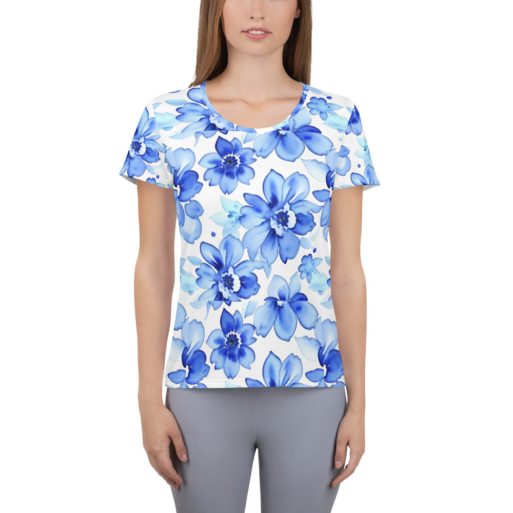 All-Over Print Women's Athletic T-shirt