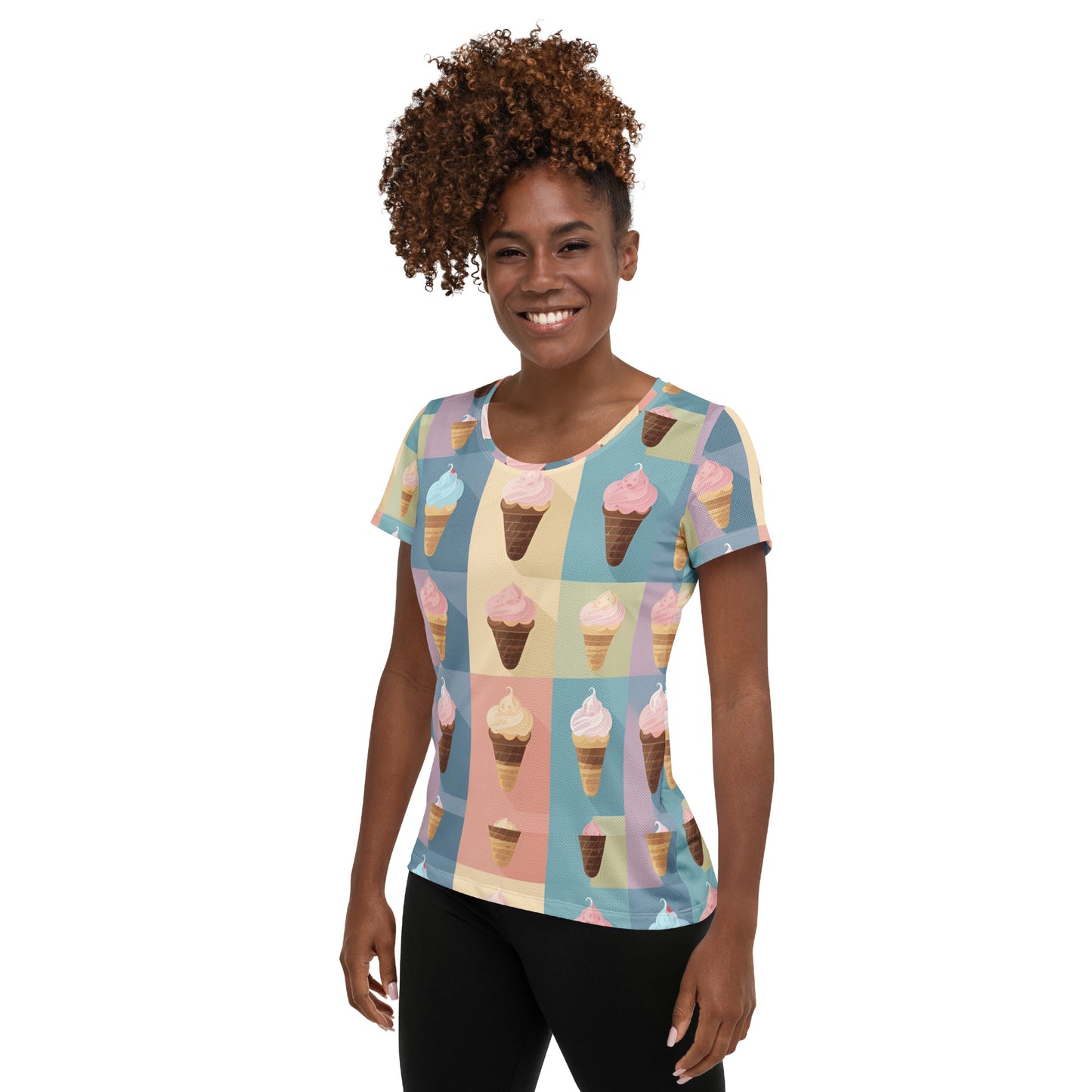 All-Over Print Women's Athletic T-shirt