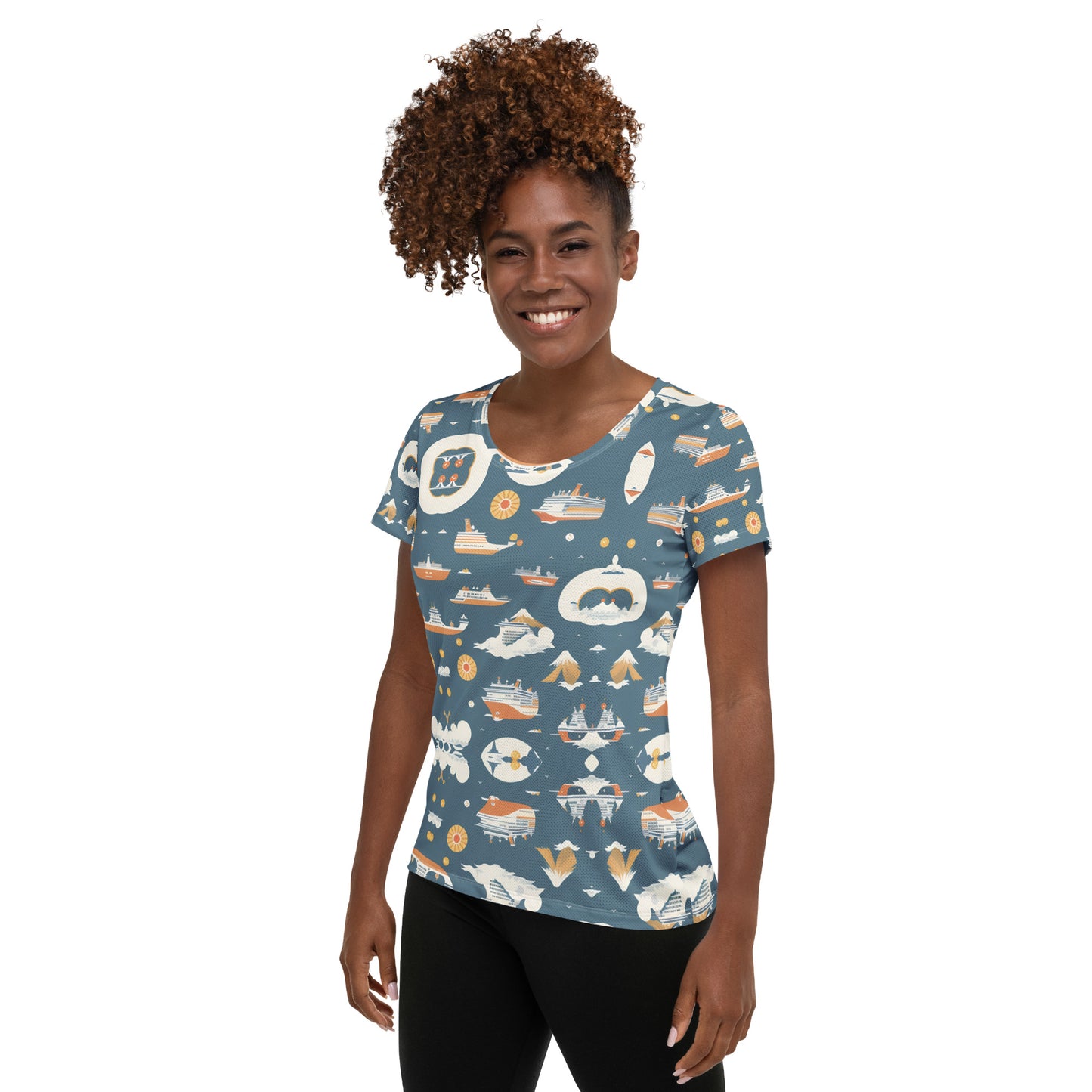 All-Over Print Women's Athletic T-shirt