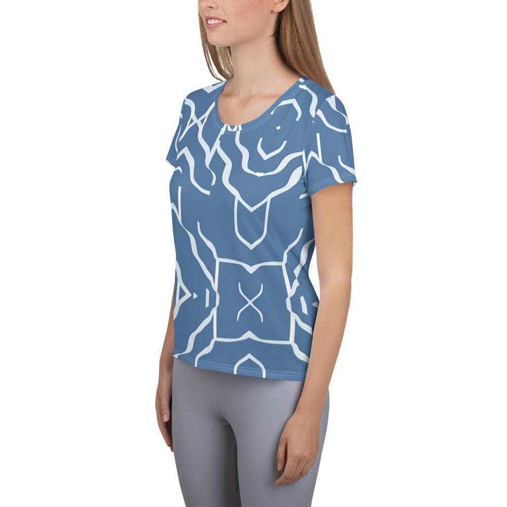 All-Over Print Women's Athletic T-shirt