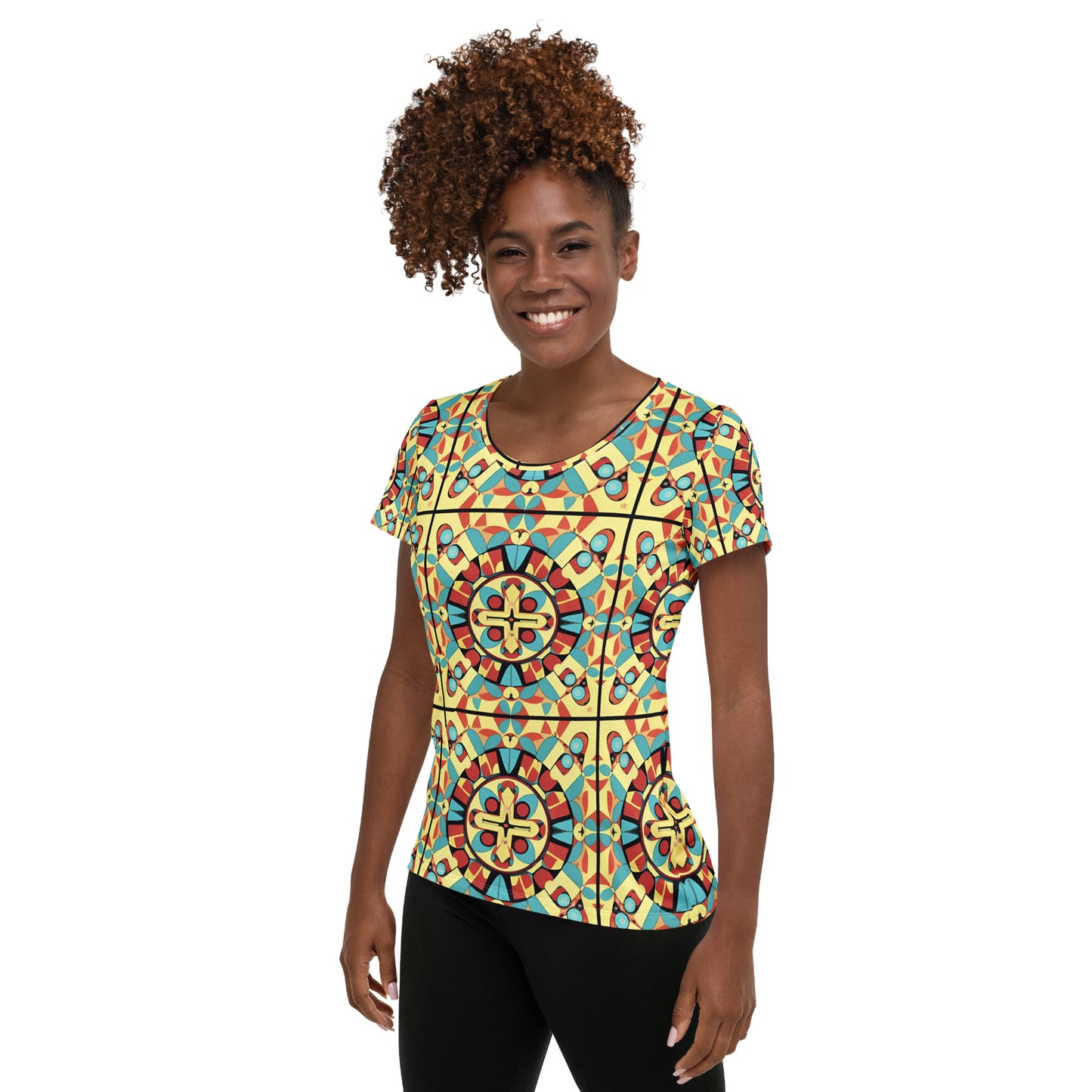 All-Over Print Women's Athletic T-shirt