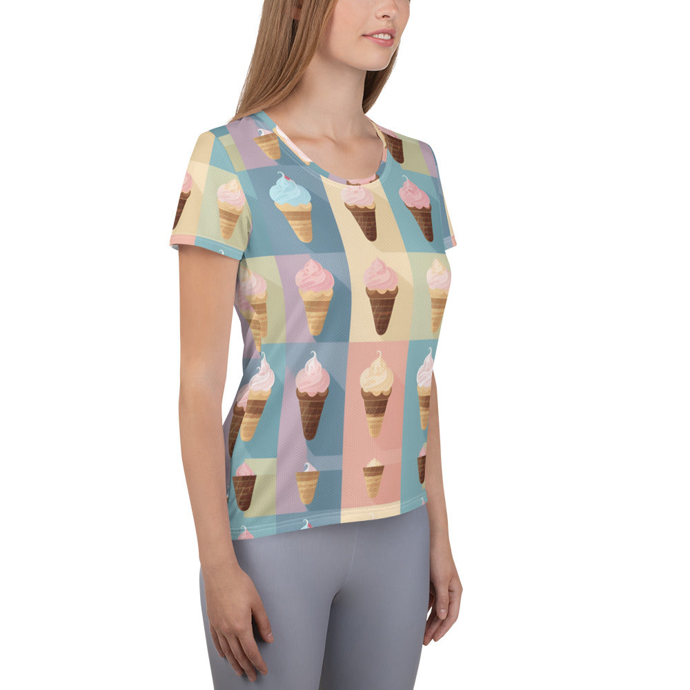 All-Over Print Women's Athletic T-shirt