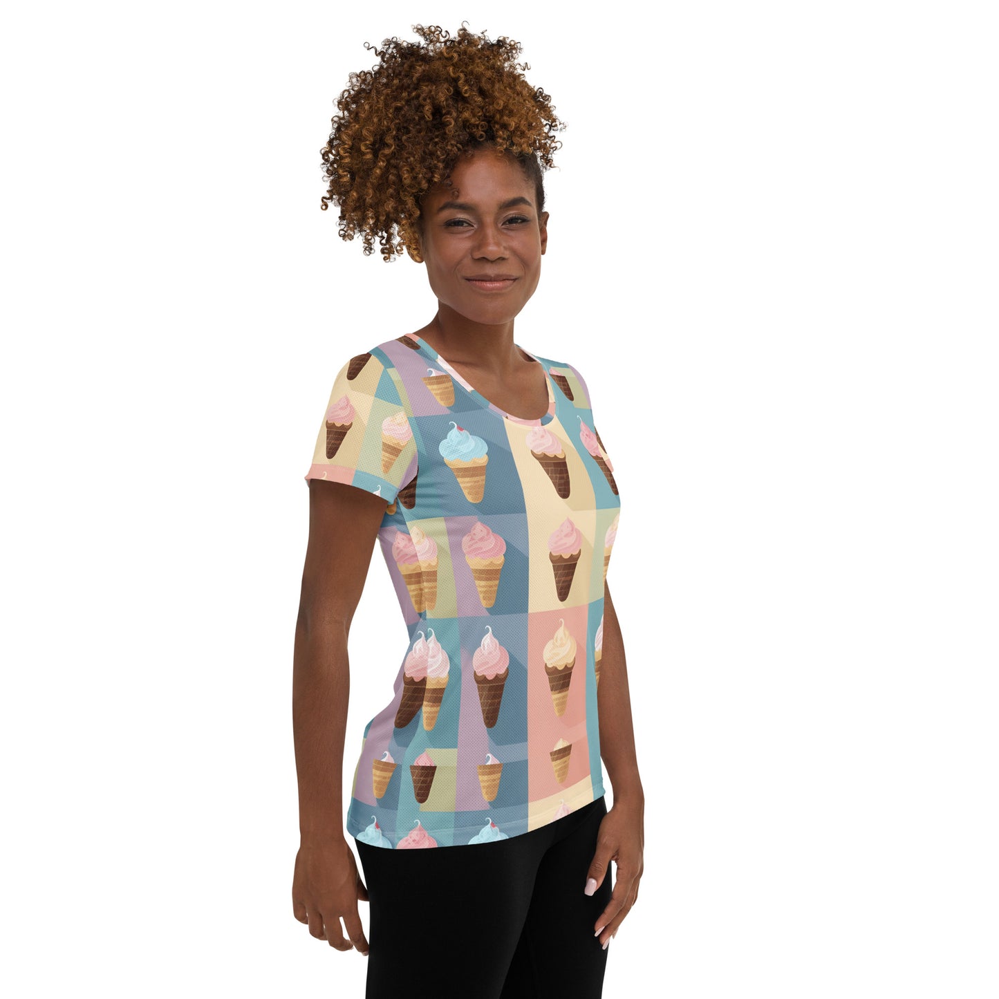 All-Over Print Women's Athletic T-shirt