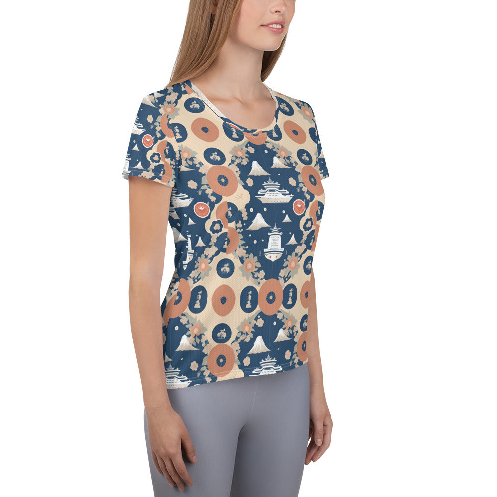 All-Over Print Women's Athletic T-shirt