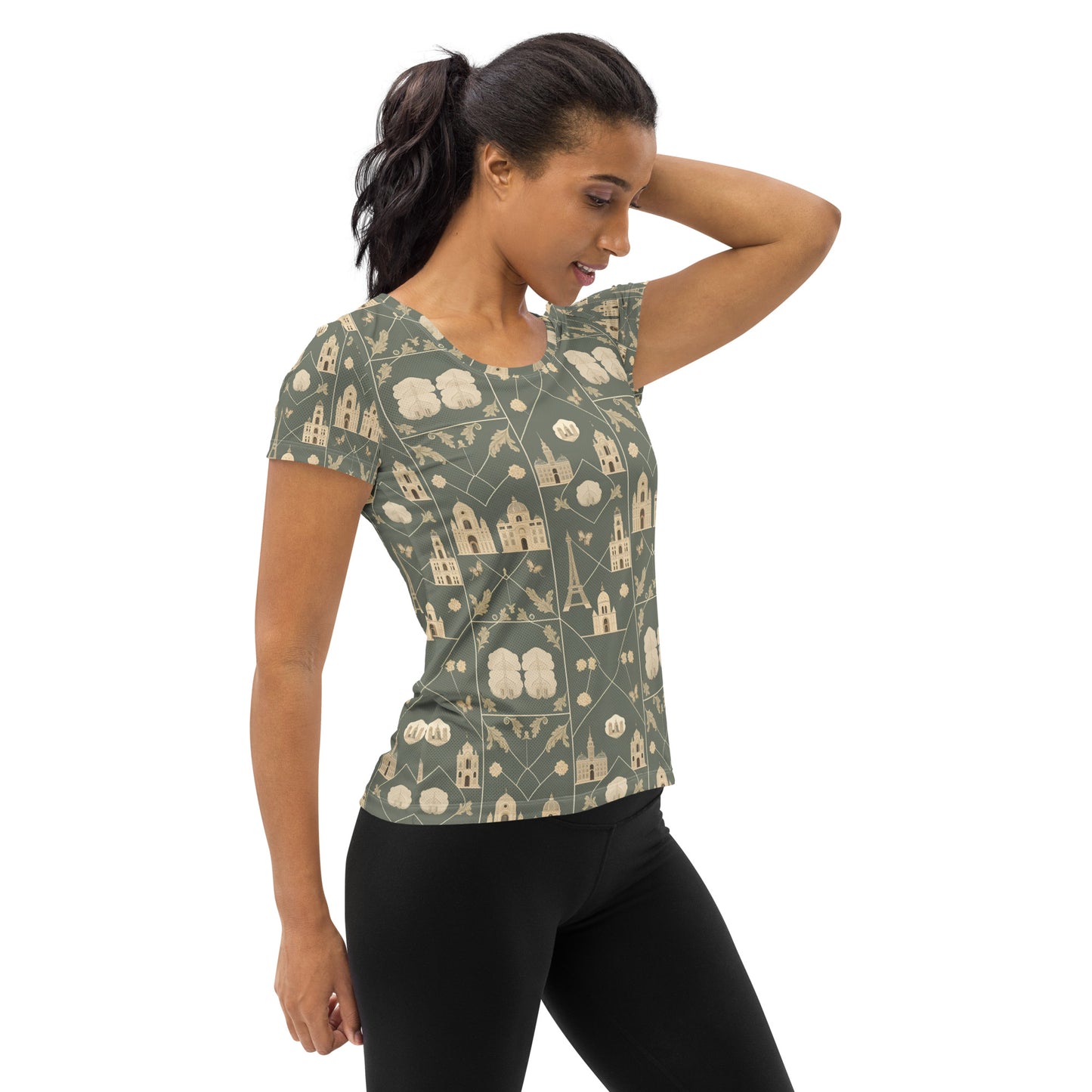 All-Over Print Women's Athletic T-shirt