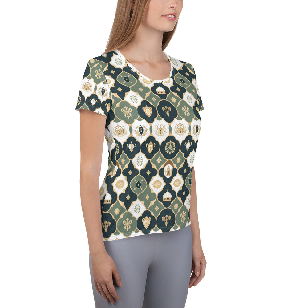 All-Over Print Women's Athletic T-shirt