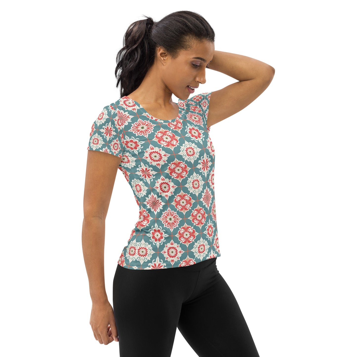 All-Over Print Women's Athletic T-shirt