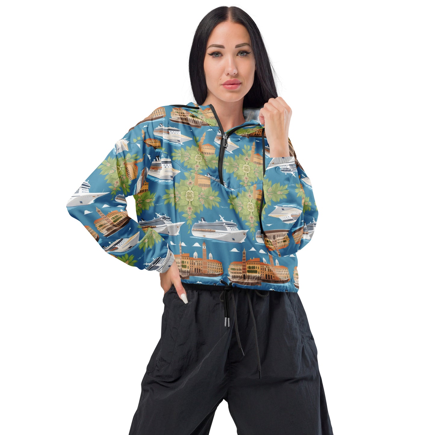 Women’s cropped windbreaker