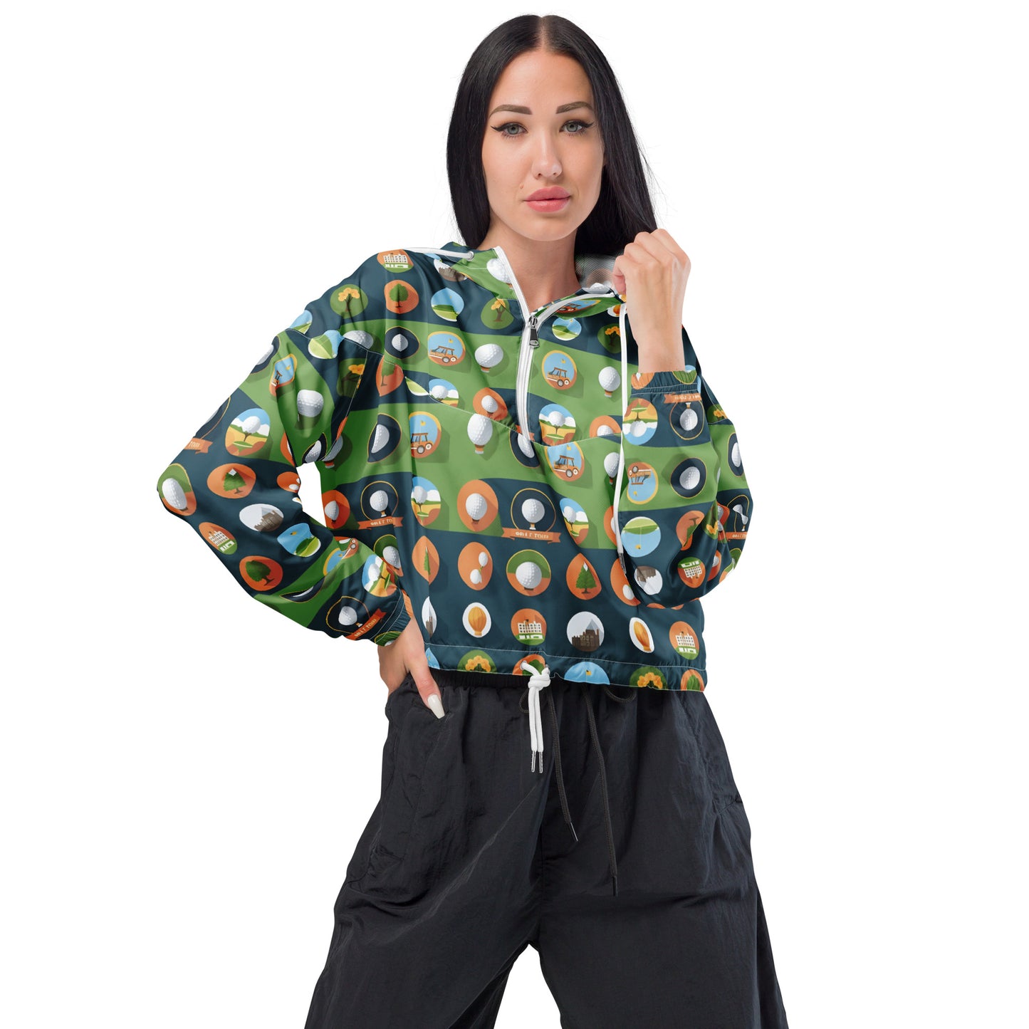 Women’s cropped windbreaker