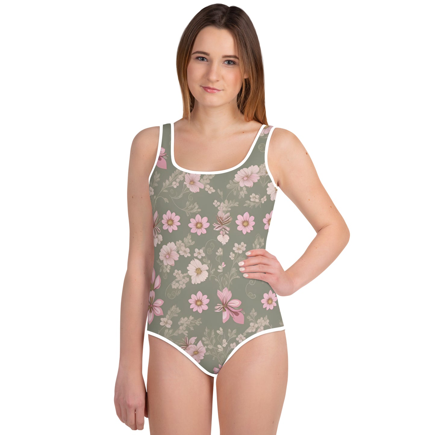 All-Over Print Youth Swimsuit