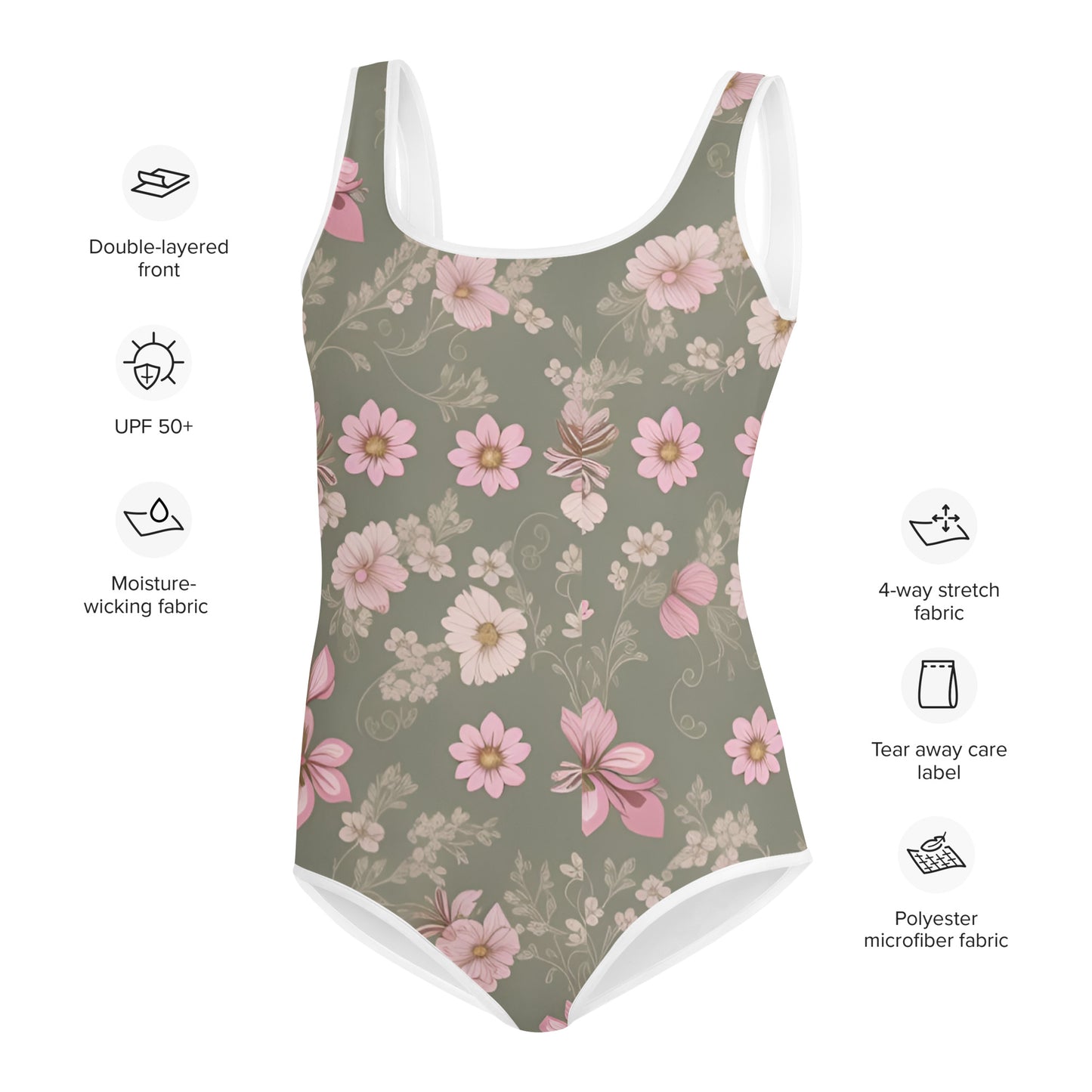 All-Over Print Youth Swimsuit