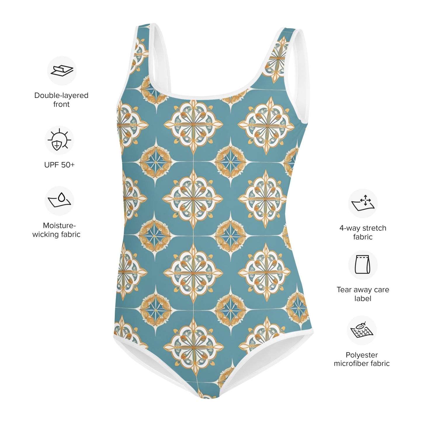 All-Over Print Youth Swimsuit