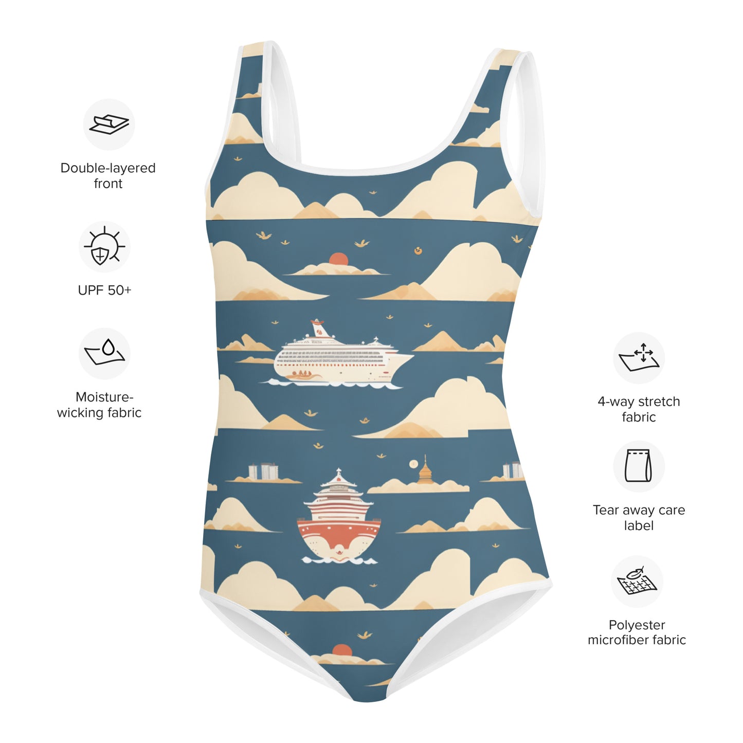 All-Over Print Youth Swimsuit