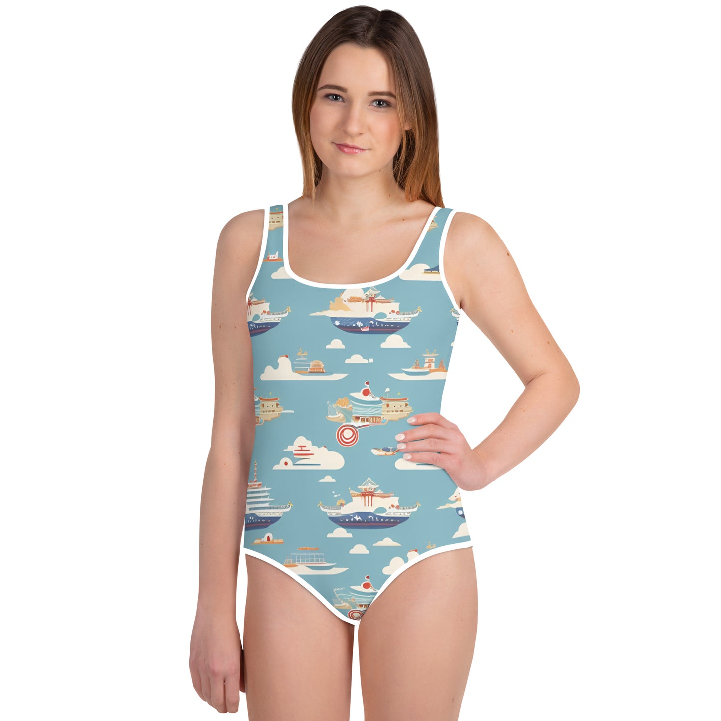 All-Over Print Youth Swimsuit