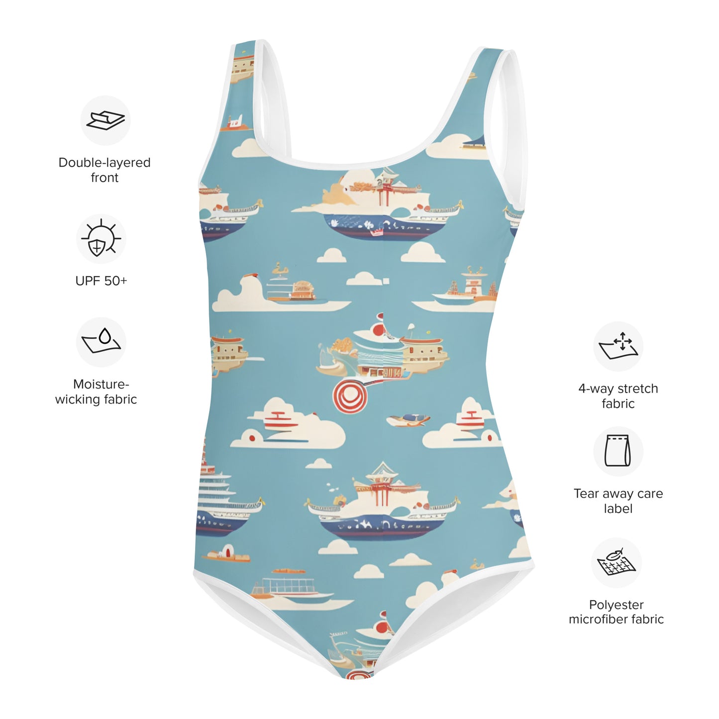 All-Over Print Youth Swimsuit