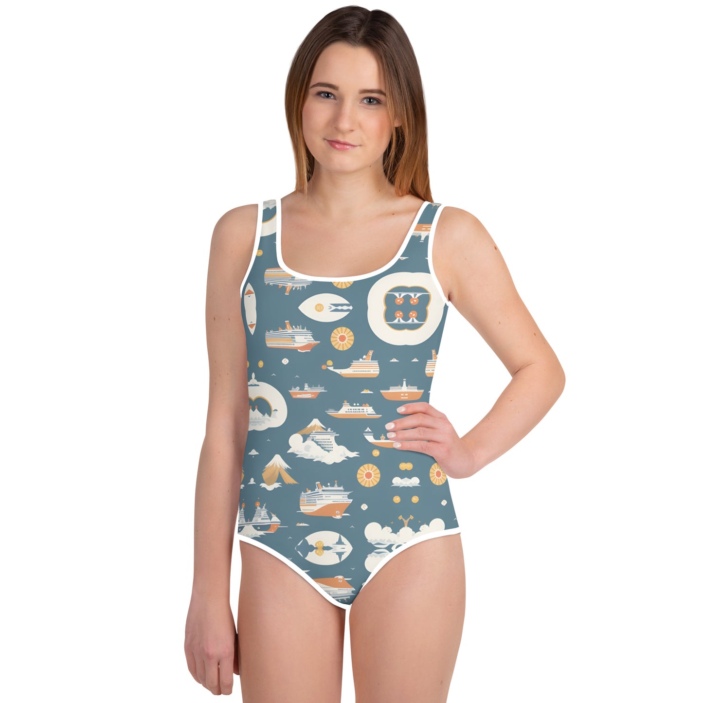 All-Over Print Youth Swimsuit