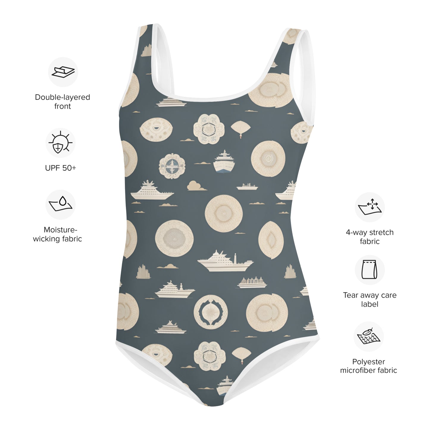 All-Over Print Youth Swimsuit