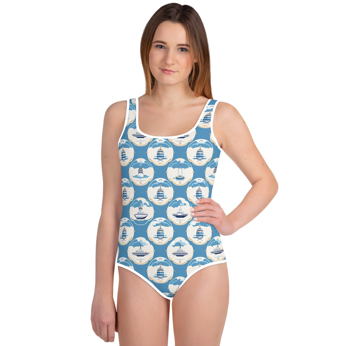 All-Over Print Youth Swimsuit