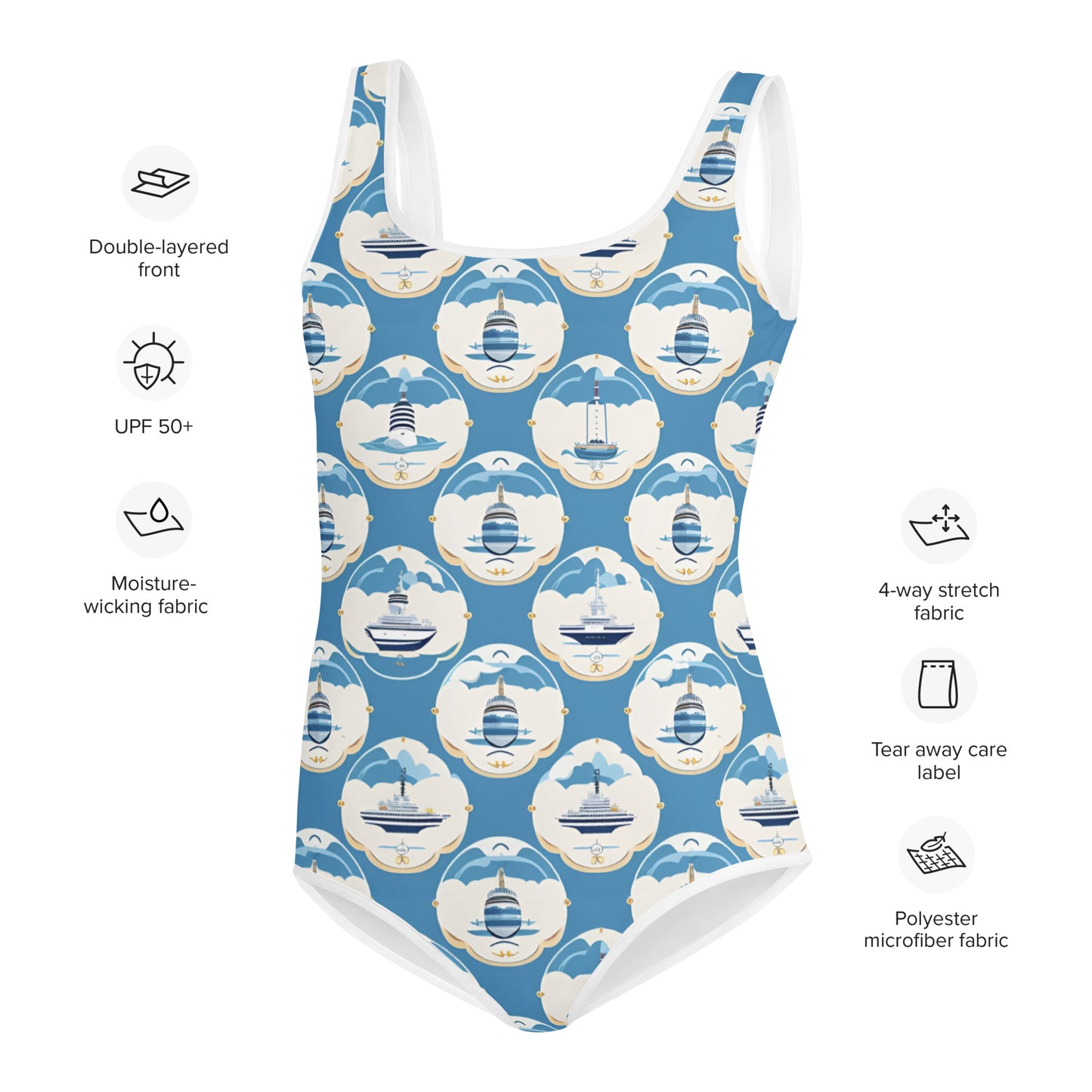 All-Over Print Youth Swimsuit