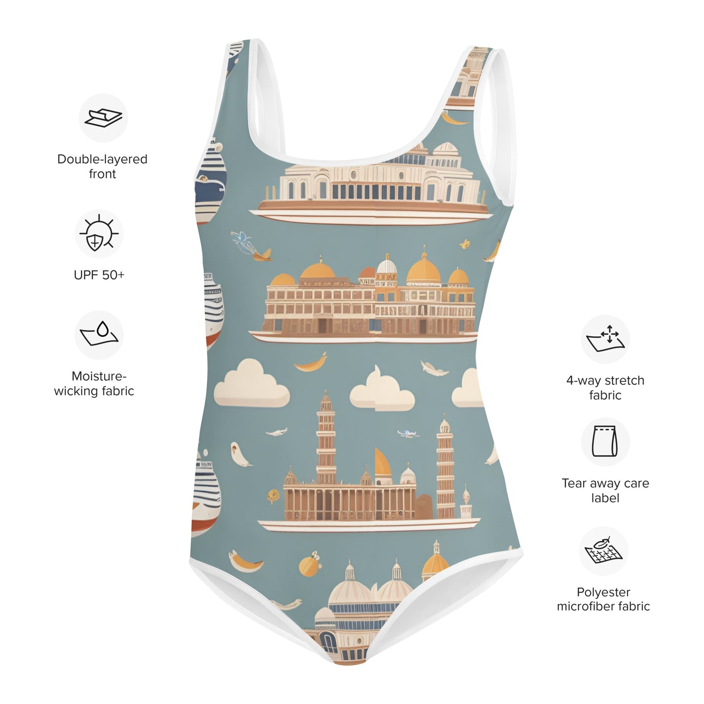 All-Over Print Youth Swimsuit