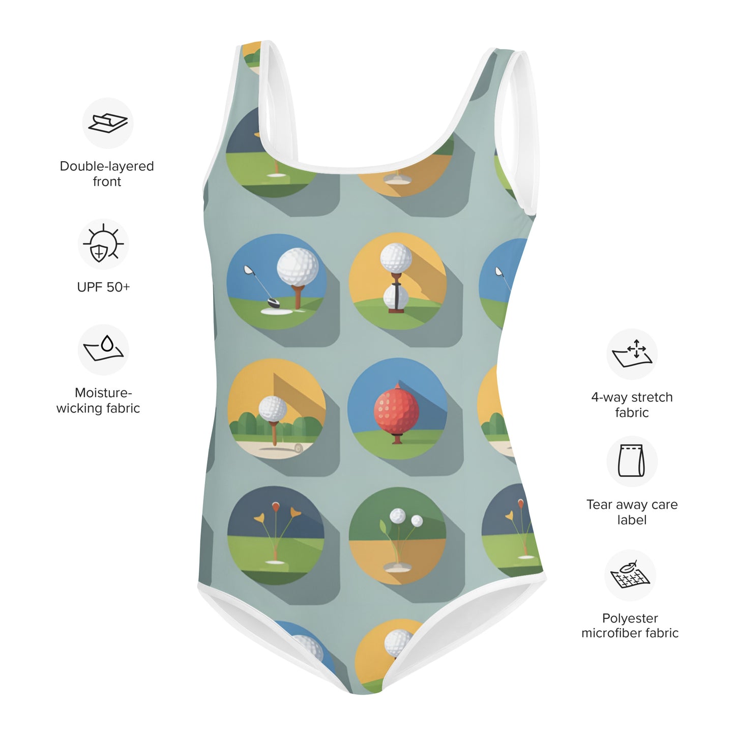 All-Over Print Youth Swimsuit