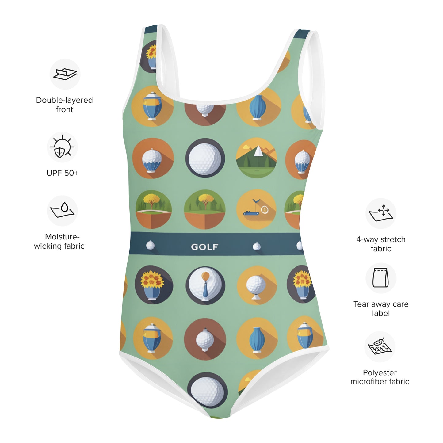 All-Over Print Youth Swimsuit