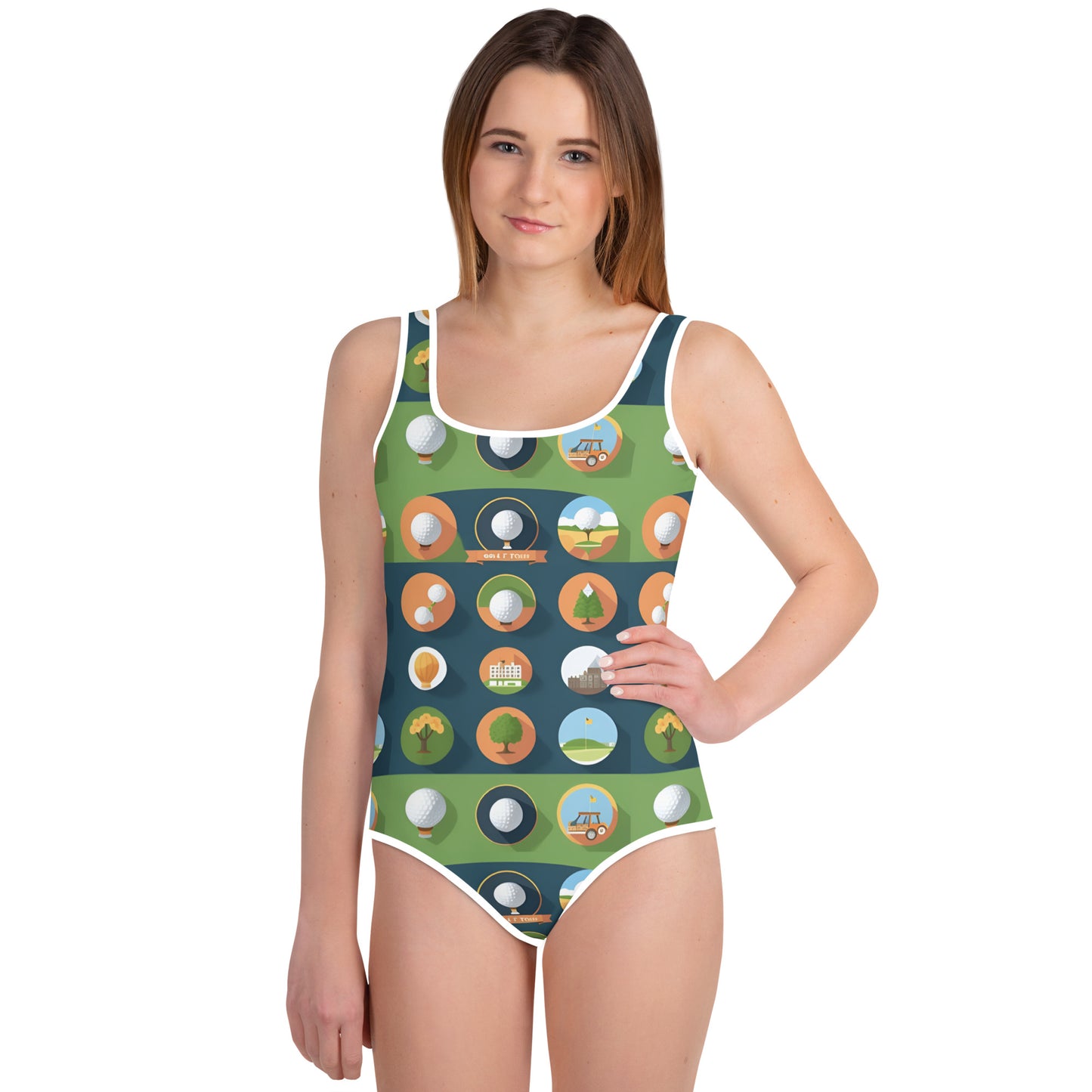 All-Over Print Youth Swimsuit