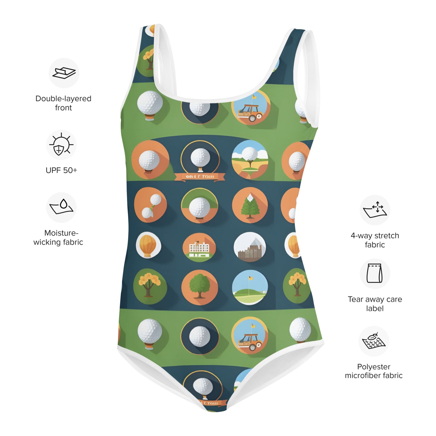 All-Over Print Youth Swimsuit