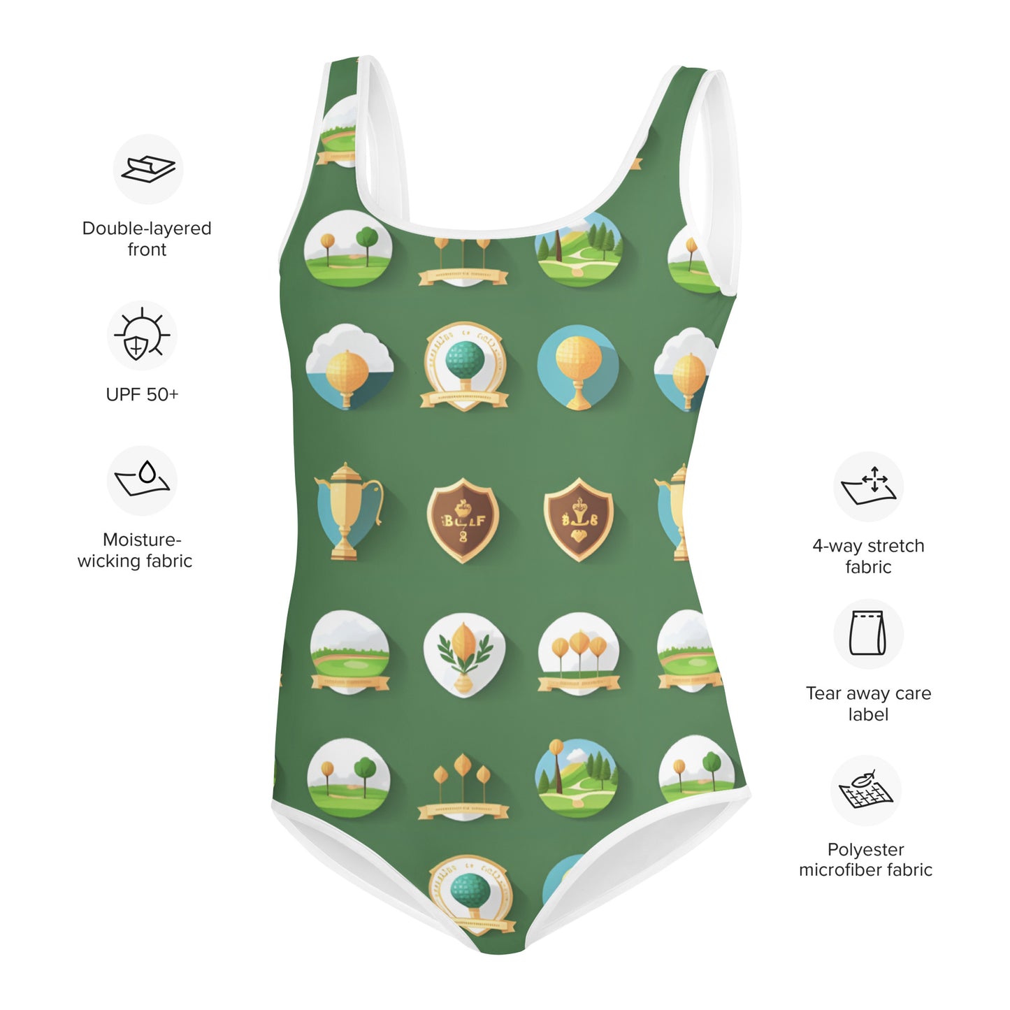 All-Over Print Youth Swimsuit