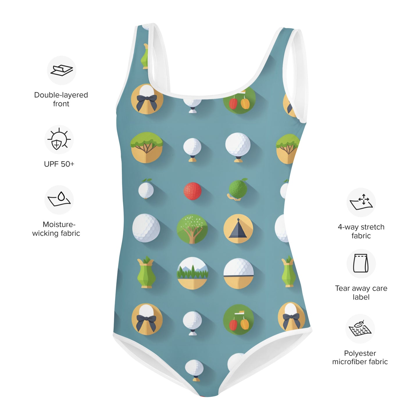 All-Over Print Youth Swimsuit