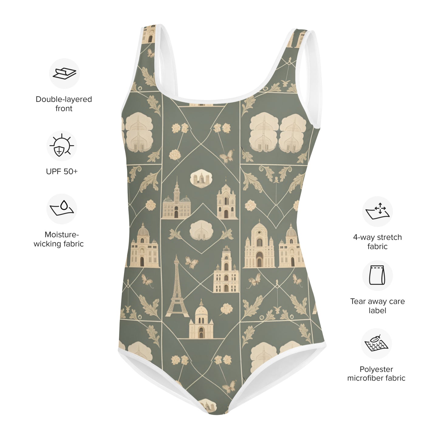 All-Over Print Youth Swimsuit